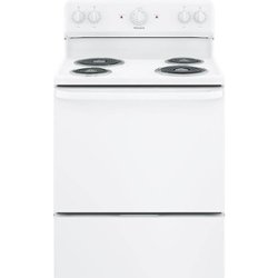 Hotpoint - 5.0 Cu. Ft. Freestanding Electric Range - White - Front_Zoom