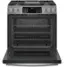 Alt View 11. GE Profile - 5.6 Cu. Ft. Slide-In Gas True Convection Range with Built-In WiFi and Hot Air Frying - Stainless Steel.