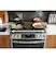 Alt View 21. GE Profile - 5.6 Cu. Ft. Slide-In Gas True Convection Range with Built-In WiFi and Hot Air Frying - Stainless Steel.