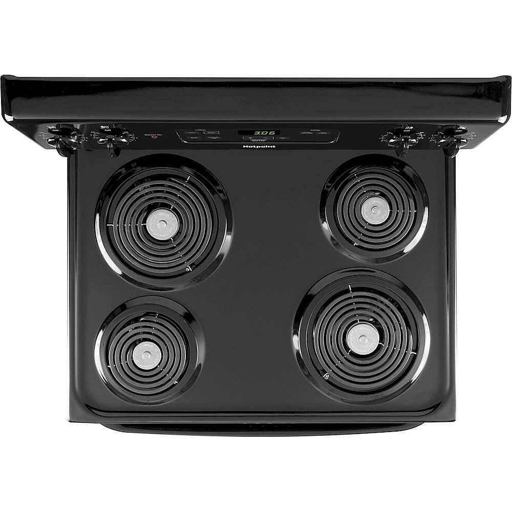 Alt View 2. Hotpoint - 5.0 Cu. Ft. Freestanding Electric Range - Black.