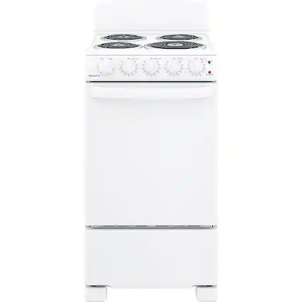 Front. Hotpoint - 2.3 Cu. Ft. Freestanding Electric Range - White.