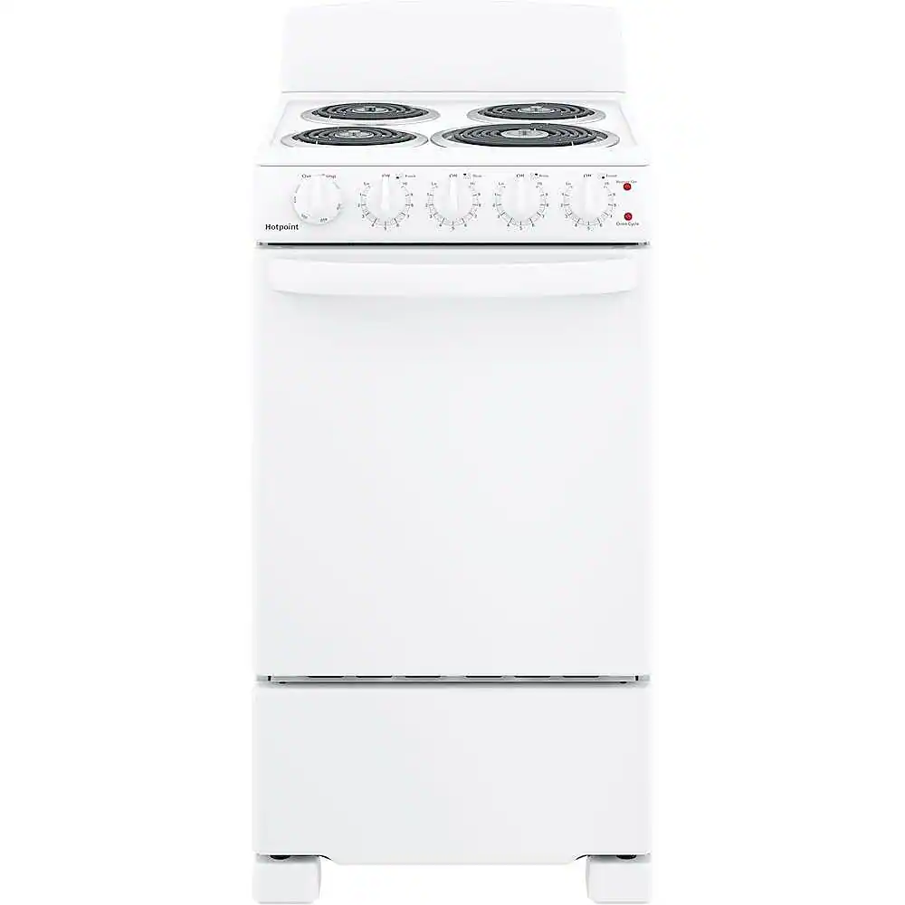 Hotpoint - 2.3 Cu. Ft. Freestanding Electric Range - White