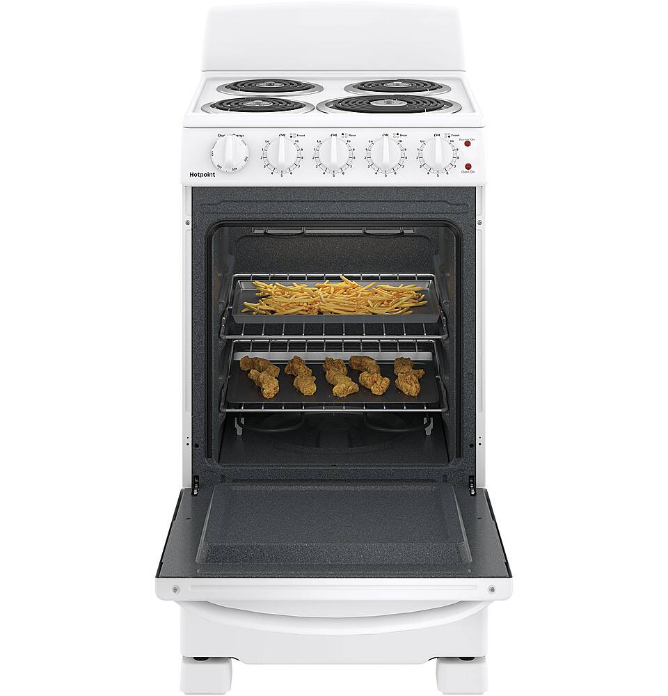 Alt View 14. Hotpoint - 2.3 Cu. Ft. Freestanding Electric Range - White.