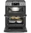 Alt View 12. GE Profile - 6.7 Cu. Ft. Slide-In Double Oven Gas True Convection Range with Steam Self-Clean, No Preheat Air Fry and WiFi - Fingerprint Resistant Stainless Steel.
