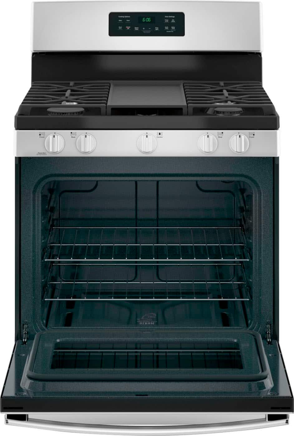 Alt View 11. GE - 5.0 Cu. Ft. Freestanding Gas Range - Stainless steel.
