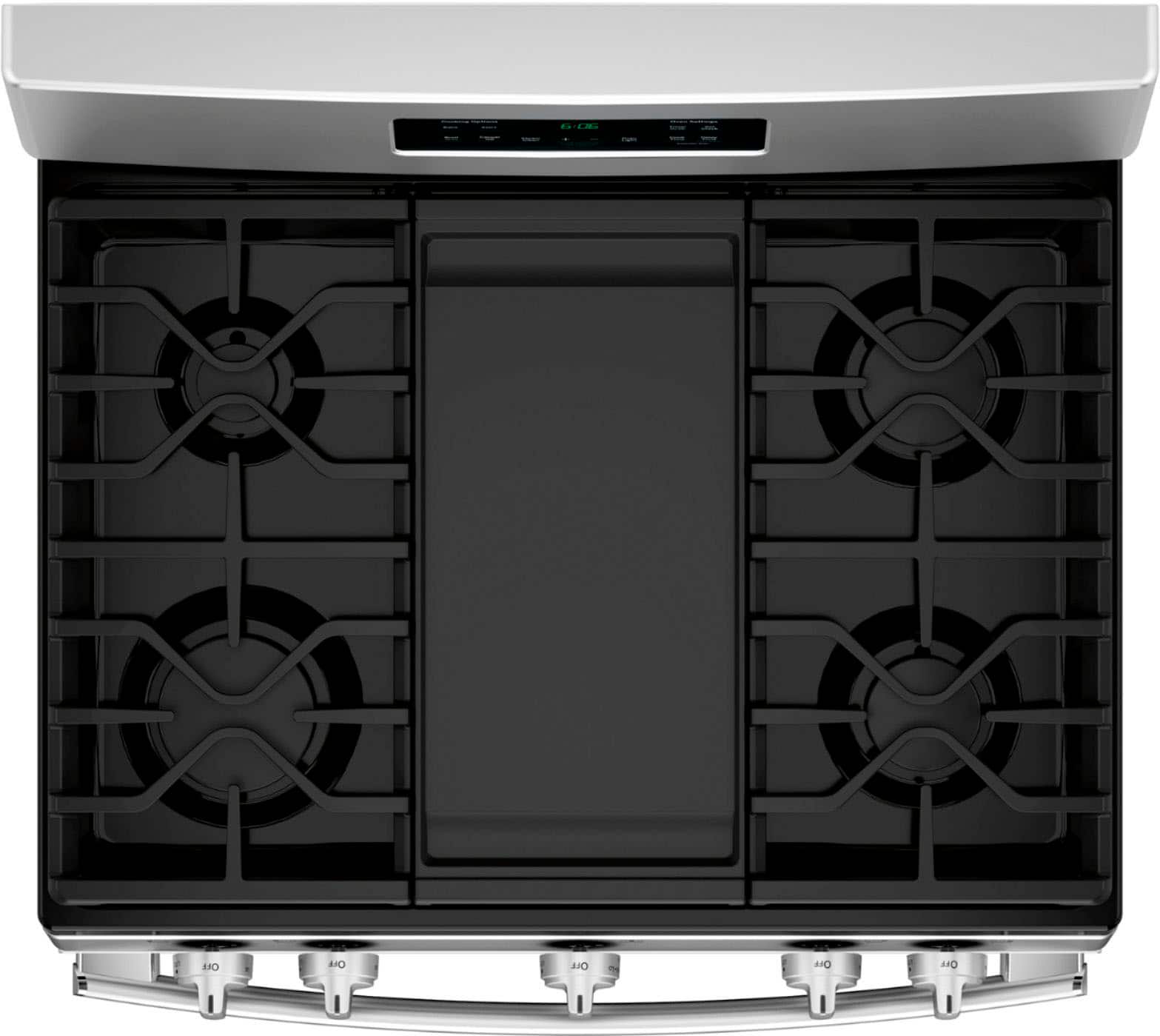 Alt View 2. GE - 5.0 Cu. Ft. Freestanding Gas Range - Stainless steel.