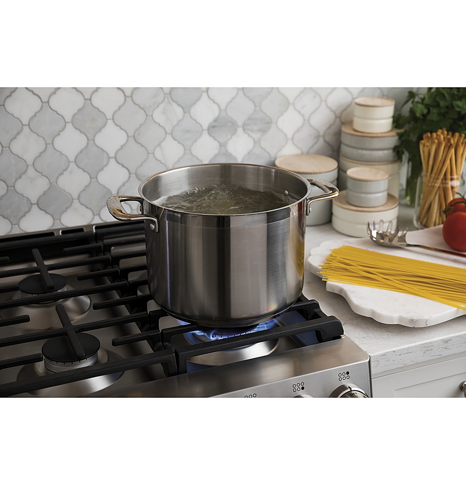 GE® 30 Slide-In Front-Control Convection Gas Range with No Preheat Air Fry