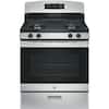 Front. GE - 4.8 Cu. Ft. Freestanding Gas Range - Stainless Steel.