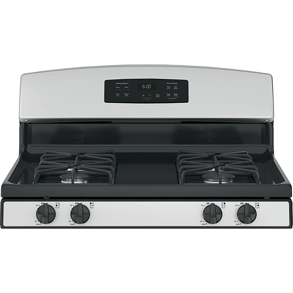 Alt View 12. GE - 4.8 Cu. Ft. Freestanding Gas Range - Stainless Steel.
