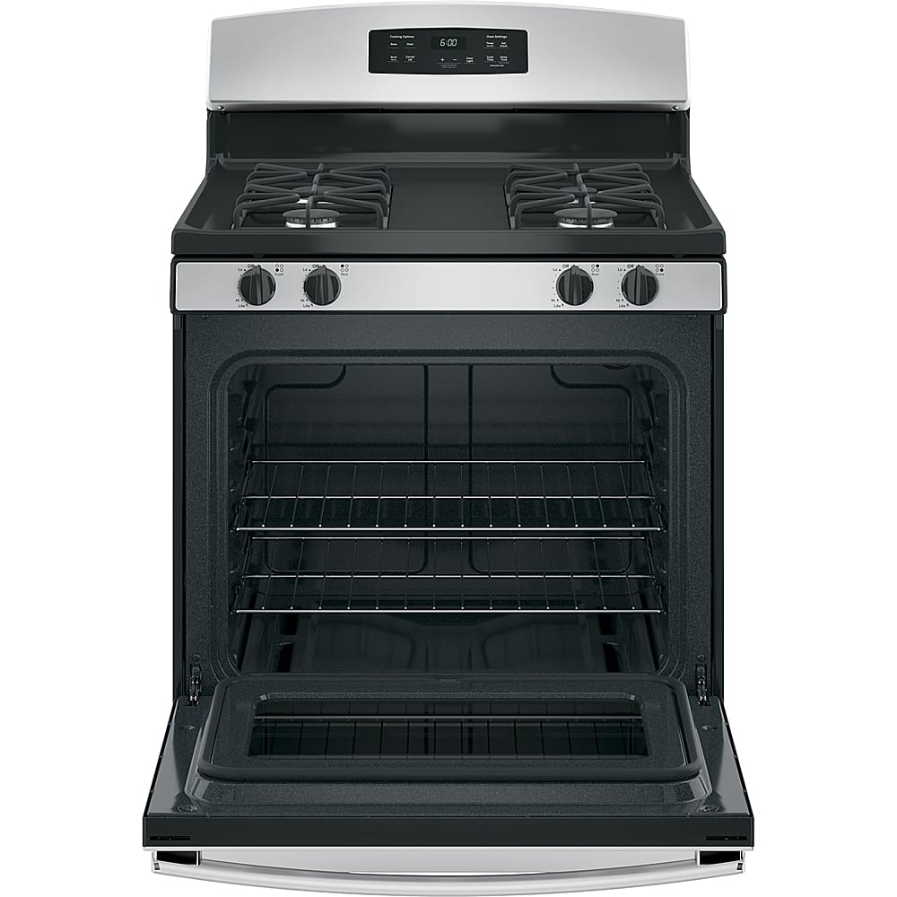 Alt View 13. GE - 4.8 Cu. Ft. Freestanding Gas Range - Stainless Steel.