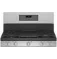 Alt View Zoom 13. GE Profile - 6.8 Cu. Ft. Frestanding Double Oven Gas True Convection Range with No-Preheat Air Fry - Stainless Steel.