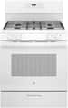 GE - 30 in. Wide 4 Burners 4.8 Cu. Ft. Freestanding Gas Range - White
