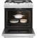 Alt View 2. GE - 5.6 Cu. Ft. Slide-In Gas Convection Range with Self-Steam Cleaning, Built-In Wi-Fi, and No-Preheat Air Fry - White.