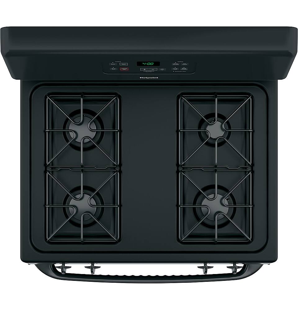 Alt View 1. Hotpoint - 4.8 Cu. Ft. Freestanding Gas Range - Black.