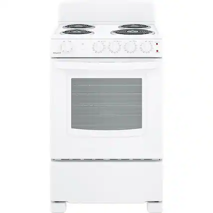 Front. Hotpoint - 2.9 Cu. Ft. Freestanding Electric Range - White.