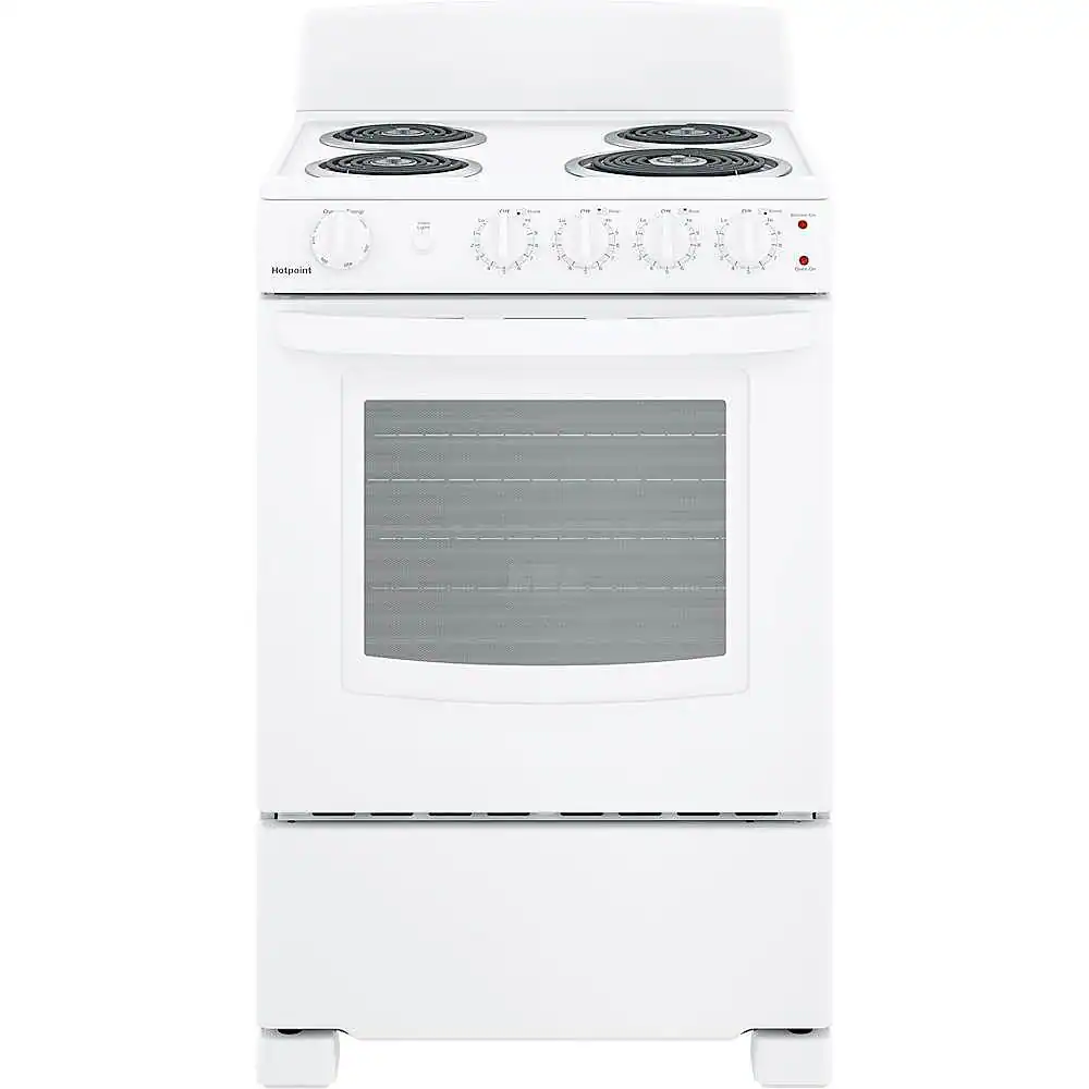 Hotpoint - 2.9 Cu. Ft. Freestanding Electric Range - White