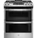 Front. GE - 6.7 Cu. Ft. Slide-In Double-Oven Gas Range with Steam-Cleaning and No-Preheat Air Fry - Stainless Steel.