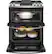Alt View 2. GE - 6.7 Cu. Ft. Slide-In Double-Oven Gas Range with Steam-Cleaning and No-Preheat Air Fry - Stainless Steel.