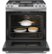 Alt View Zoom 2. GE - 5.6 Cu. Ft. Slide-In Gas Convection Range with Self-Steam Cleaning, Built-In Wi-Fi, and No-Preheat Air Fry - Stainless Steel.
