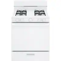 Hotpoint - 4.8 Cu. Ft. Freestanding Gas Range - White - Front_Zoom