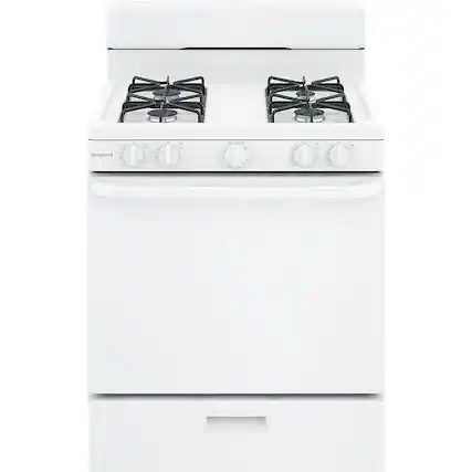 Front. Hotpoint - 4.8 Cu. Ft. Freestanding Gas Range - White.