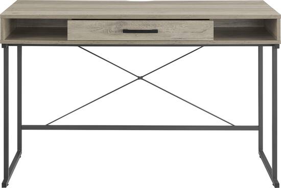 Insignia - Computer Desk with Drawer – 47 Wide - Dark Oak