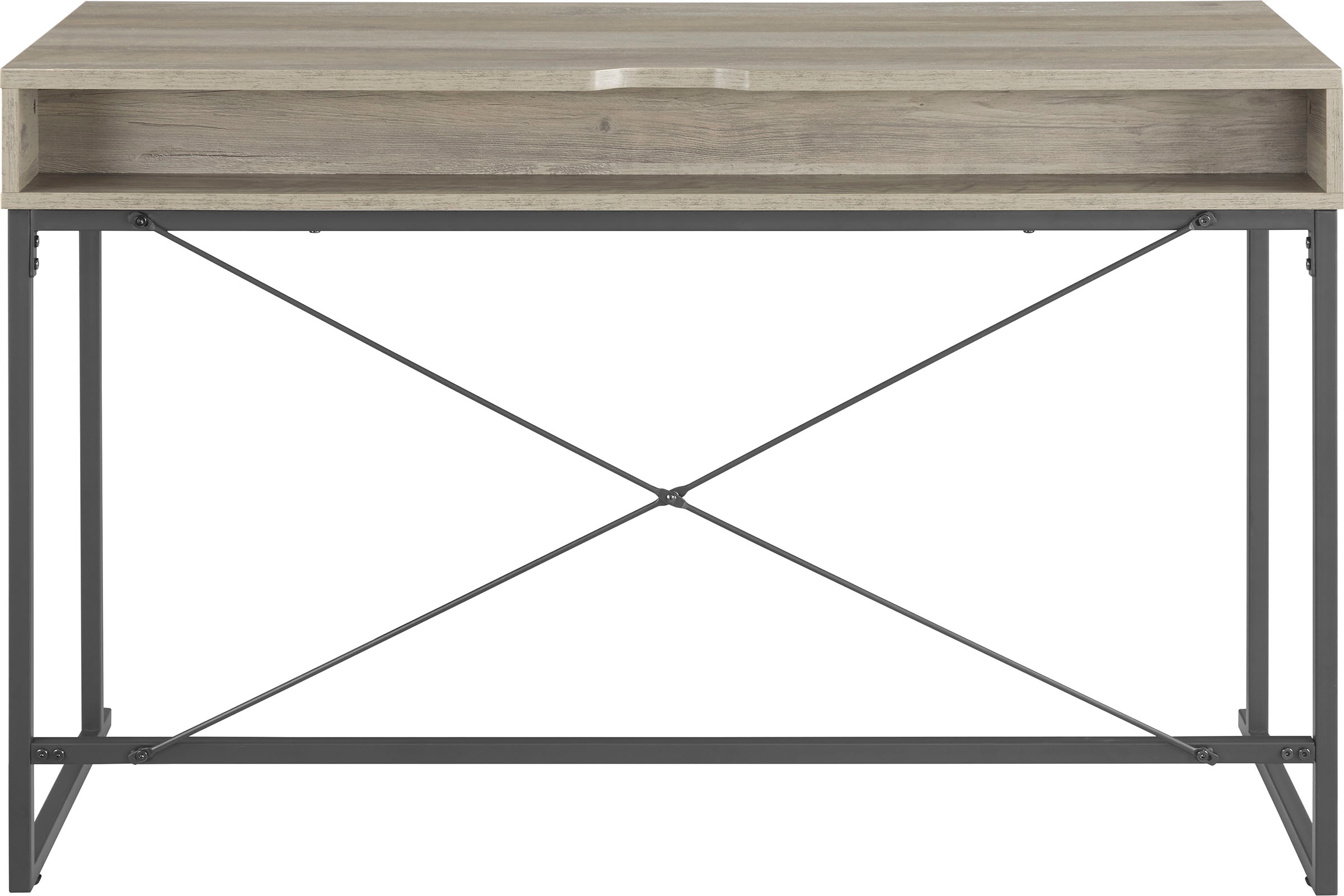 Alt View 11. Insignia™ - Computer Desk with Drawer – 47" Wide - Dark Oak.