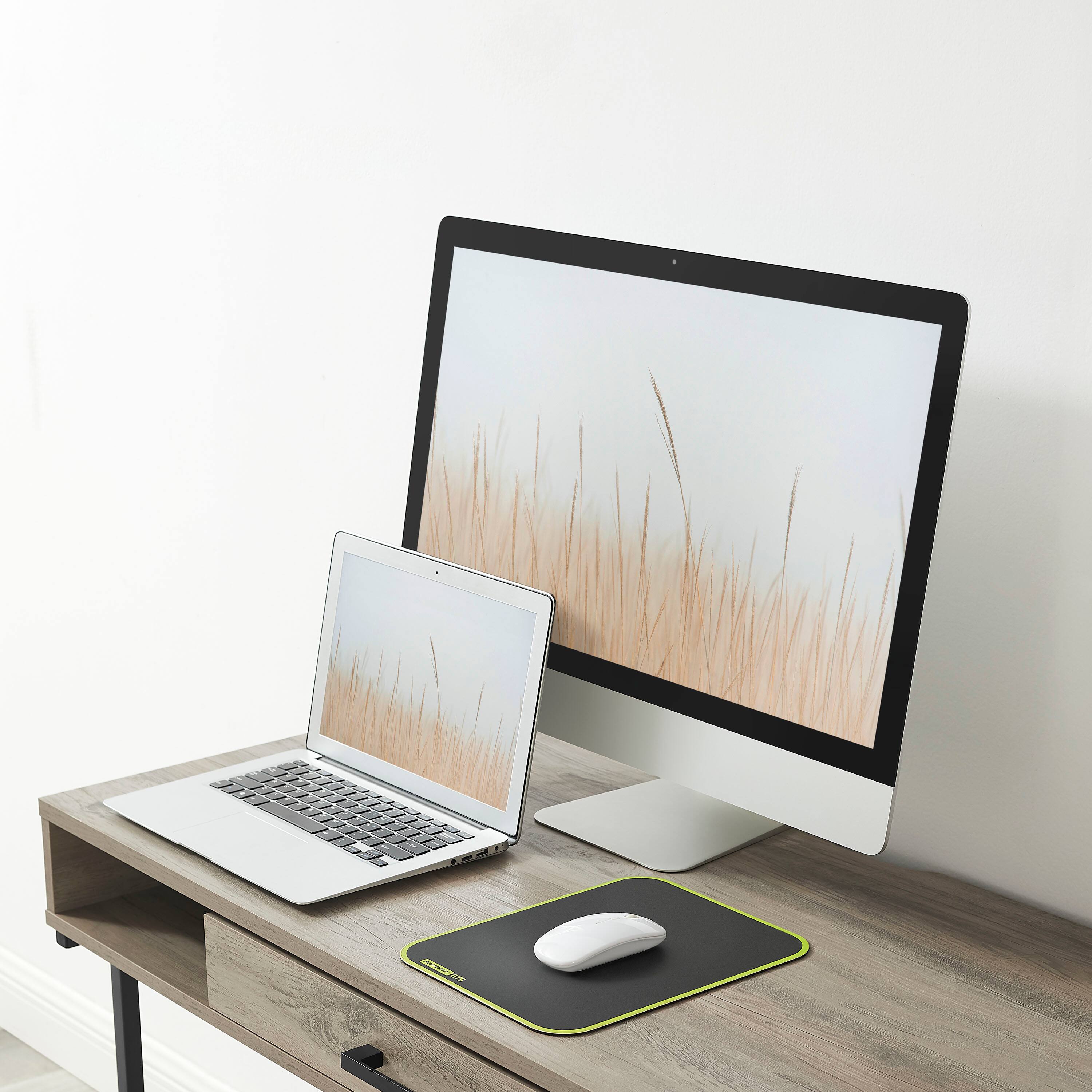 Alt View 15. Insignia™ - Computer Desk with Drawer – 47" Wide - Dark Oak.