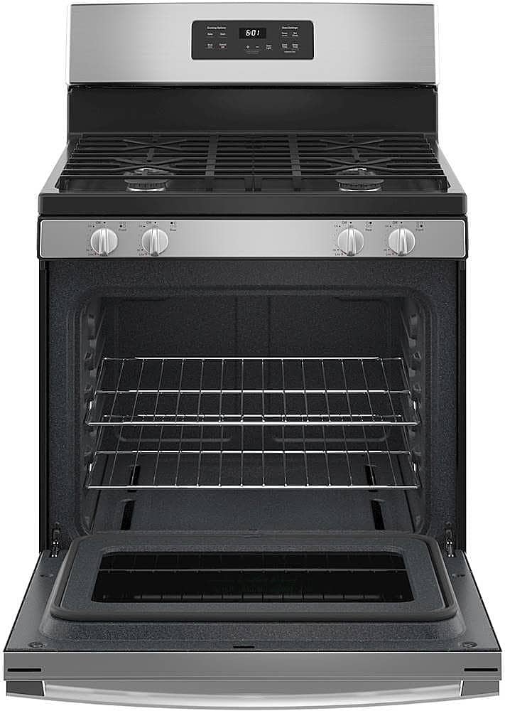 Alt View 11. GE - 4.8 Cu. Ft. Freestanding Gas Range - Stainless Steel.