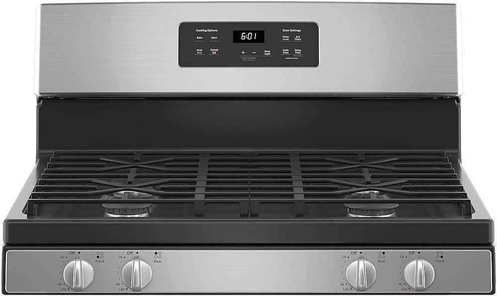 Alt View 1. GE - 4.8 Cu. Ft. Freestanding Gas Range - Stainless Steel.