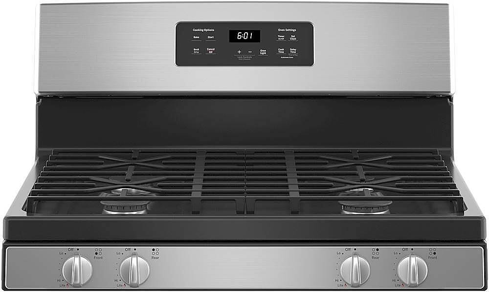 Alt View 1. GE - 4.8 Cu. Ft. Freestanding Gas Range - Stainless Steel.