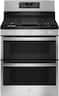 GE - 30 in. Wide 5 Burners 6.8 Cu. Ft. Freestanding Double-Oven Gas Convection Range with Self-Steam Cleaning and Air Fry - Stainless Steel
