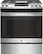 Front. GE - 5.3 Cu. Ft. Slide-In Gas Range - Stainless steel.