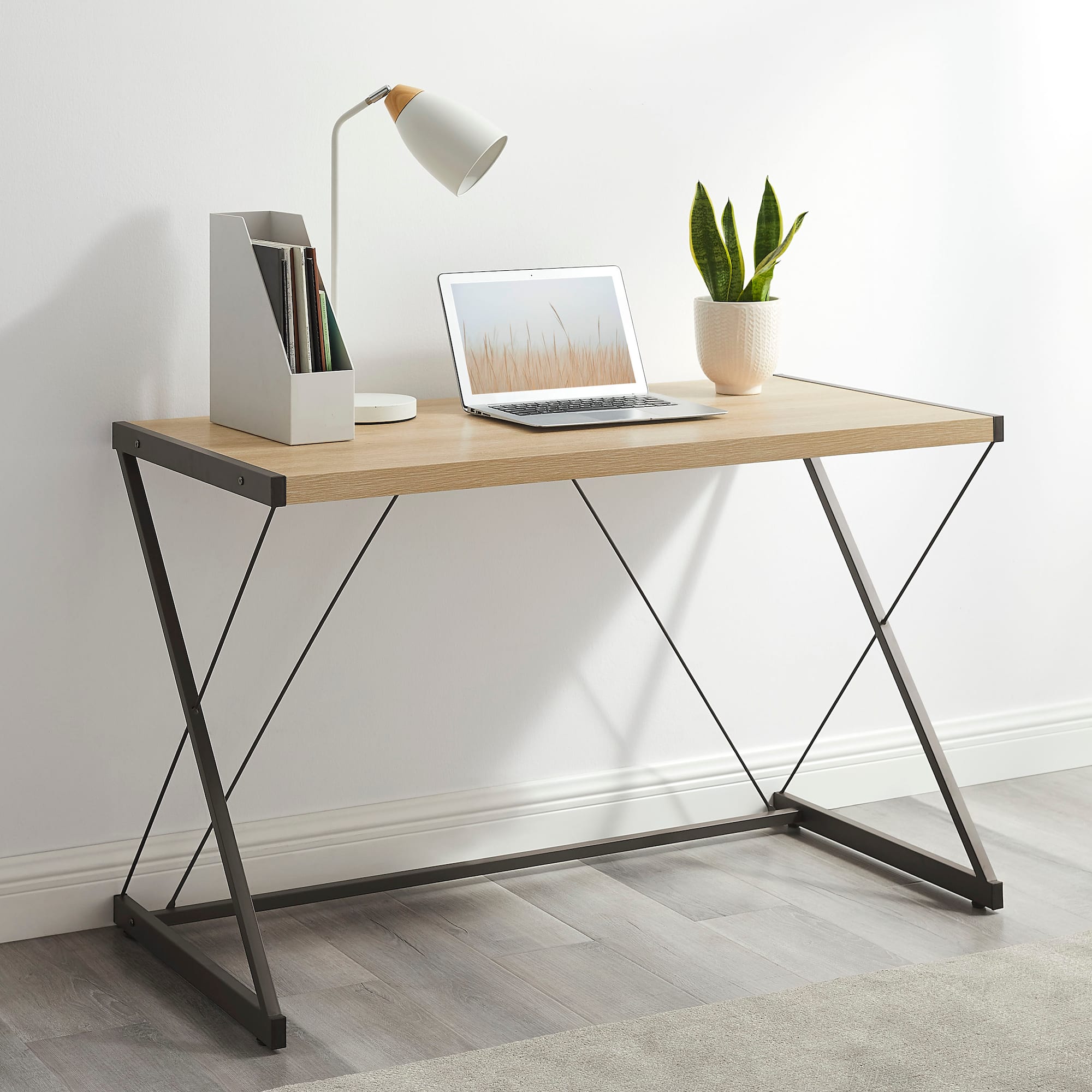 Zoom in on Alt View Zoom 12. Insignia™ - Computer Desk – 47" Wide - Light Oak.