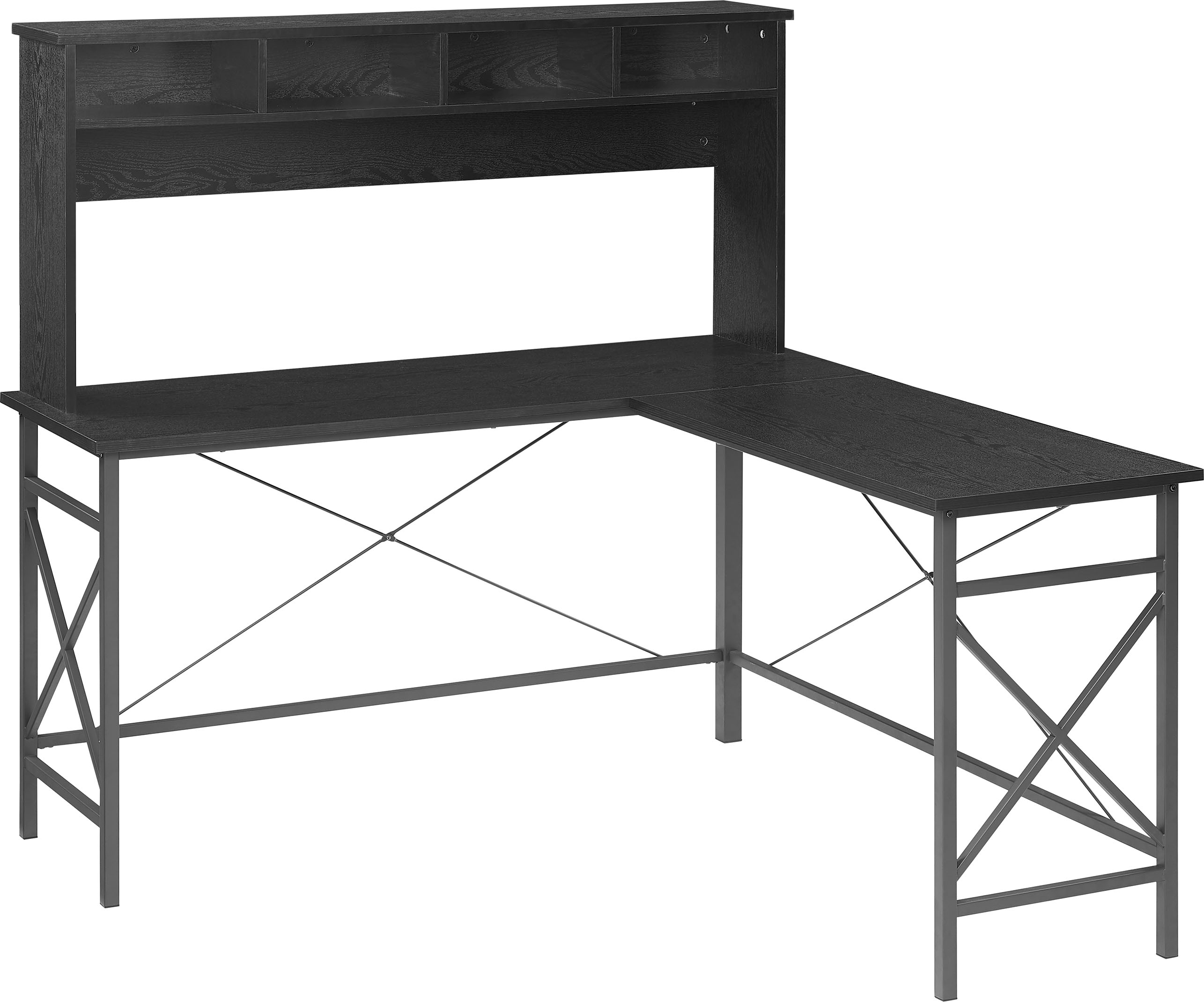 Angle View: Flash Furniture - Clifton Rectangle Contemporary Laminate  Home Office Desk - Black