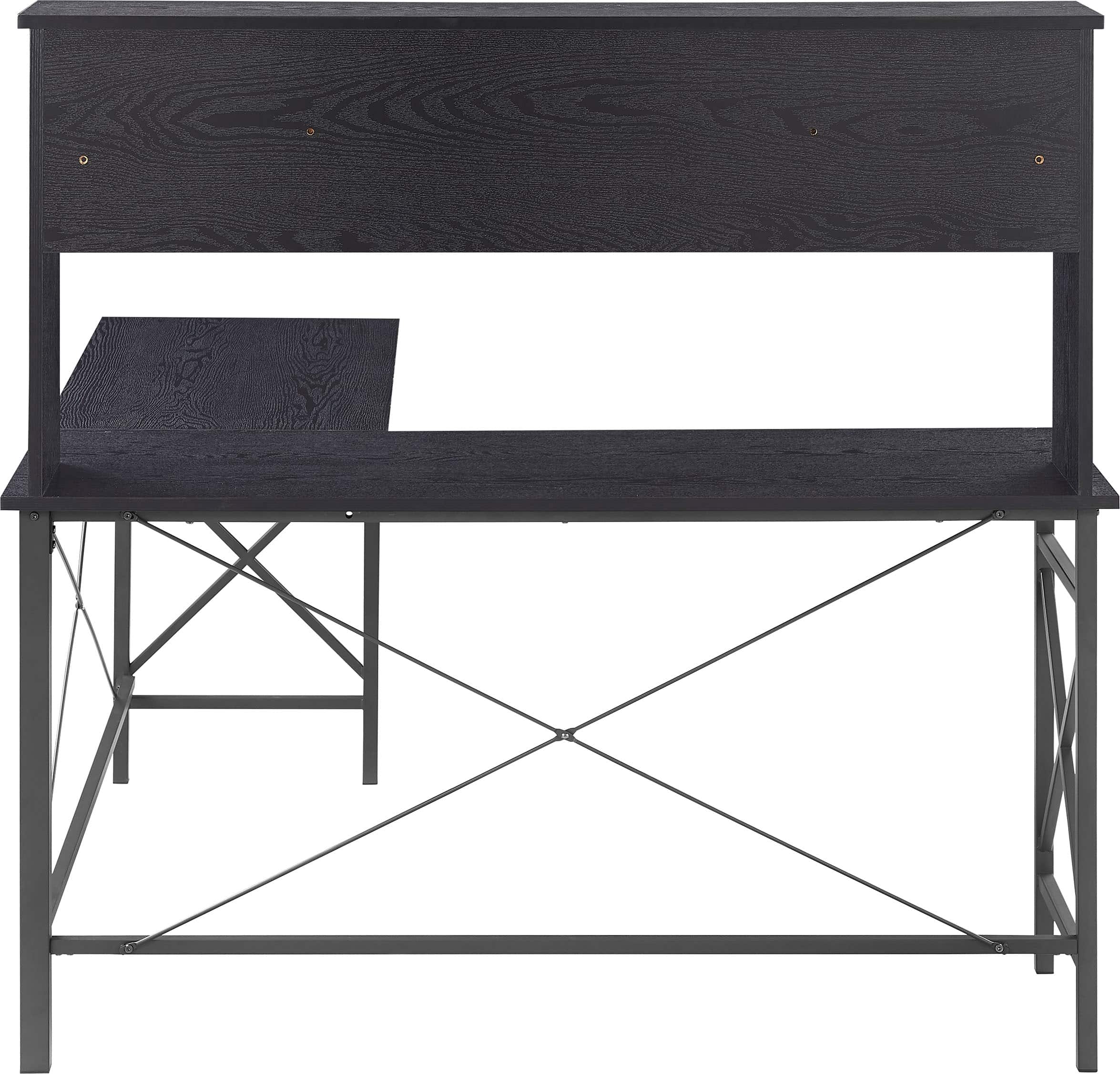Alt View 11. Insignia™ - L-Shaped Computer Desk with Hutch - Black.