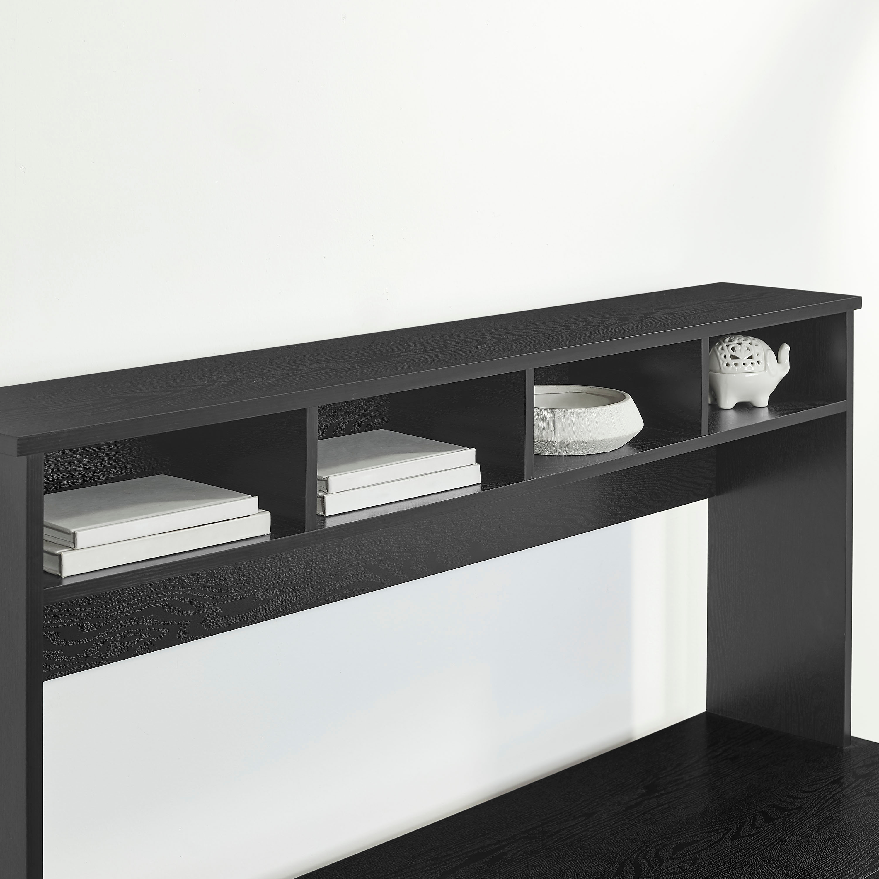 Alt View 12. Insignia™ - L-Shaped Computer Desk with Hutch - Black.