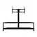 Front. Twin Star Home - Triple Play 62" TV Stand for TVs up to 65", Black - Black.