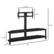Alt View 3. Twin Star Home - Triple Play 62" TV Stand for TVs up to 65", Black - Black.