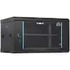 Front. VEVOR - 6U Wall Mount Network Server Cabinet, 15.5'' Deep, Server Rack Cabinet Enclosure, 200 lbs Max. Ground-mounted Load - Black.