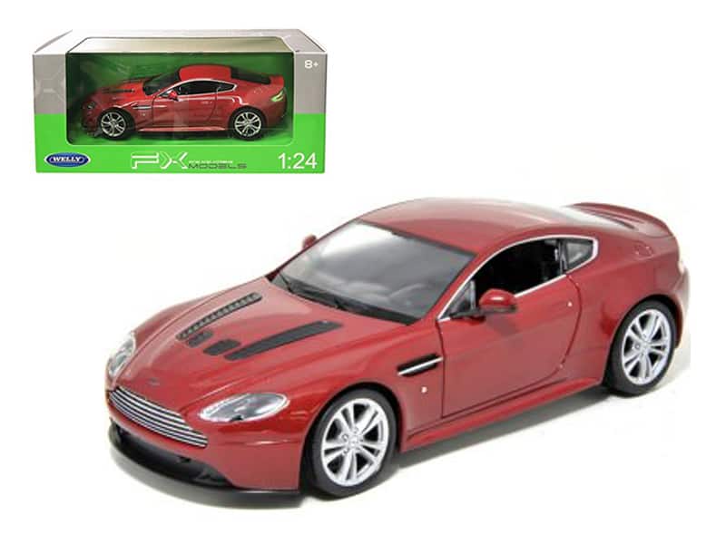2010 Aston Martin V12 Vantage Red 1/24 Diecast Model Car by Welly price history on PriceWatchPro