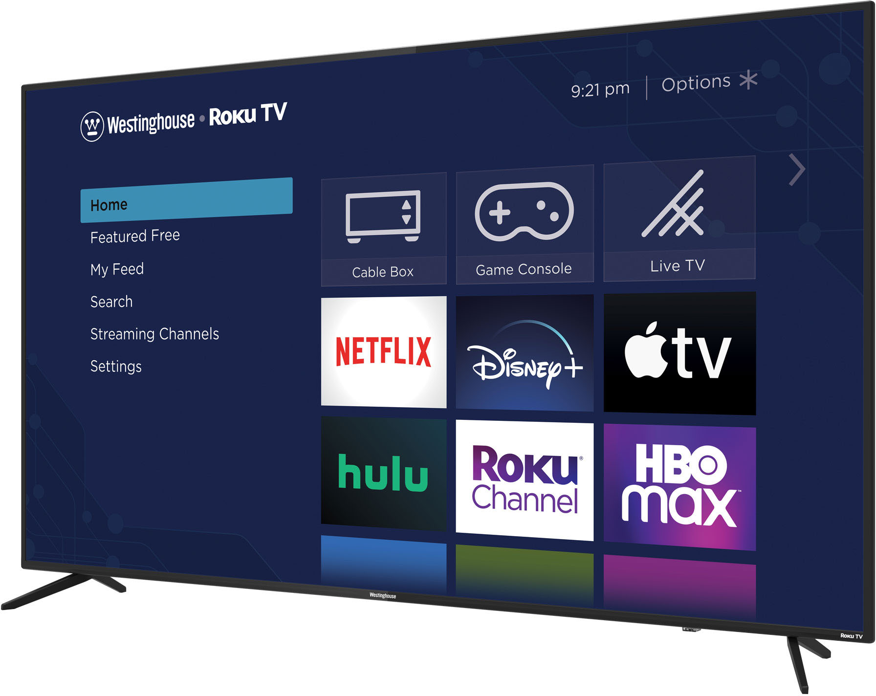 Angle View: Westinghouse - 65" 4K UHD Smart Roku TV with HDR