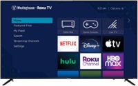 Front. Westinghouse - 65" 4K UHD Smart Roku TV with HDR - Black.