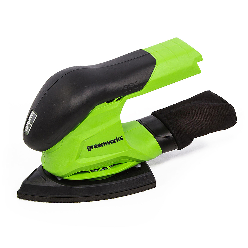 Greenworks - 24-Volt Cordless Corner Finishing Sander (Battery and Charger Not Included) - Green