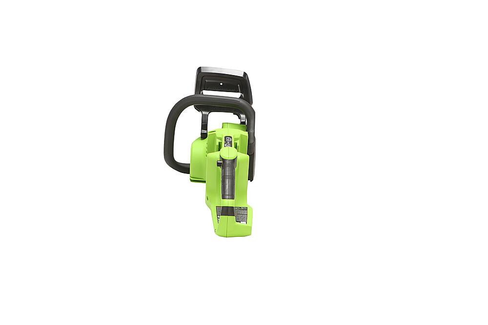 Alt View 18. Greenworks - 24V 14” Brushless Cordless Chainsaw (2 4.0 Ah Batteries Dual-Port Rapid Charger Included) - Green.