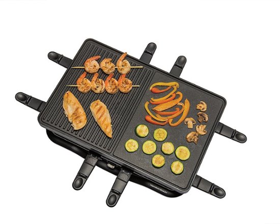 perzik Afgeschaft jas Hamilton Beach Raclette Portable Party Grill BLACK 31612-MX - Best Buy