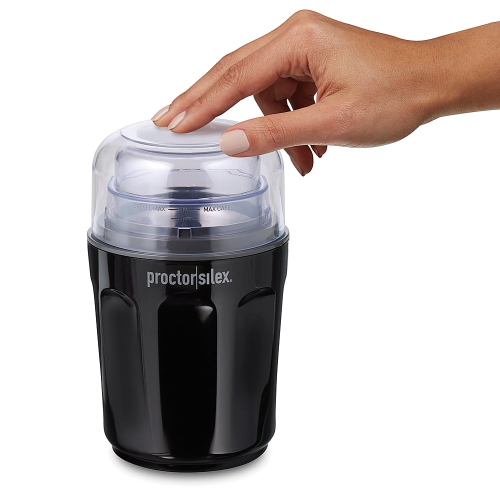 Alt View 14. Proctor Silex - Sound Shield Coffee Grinder - BLACK.