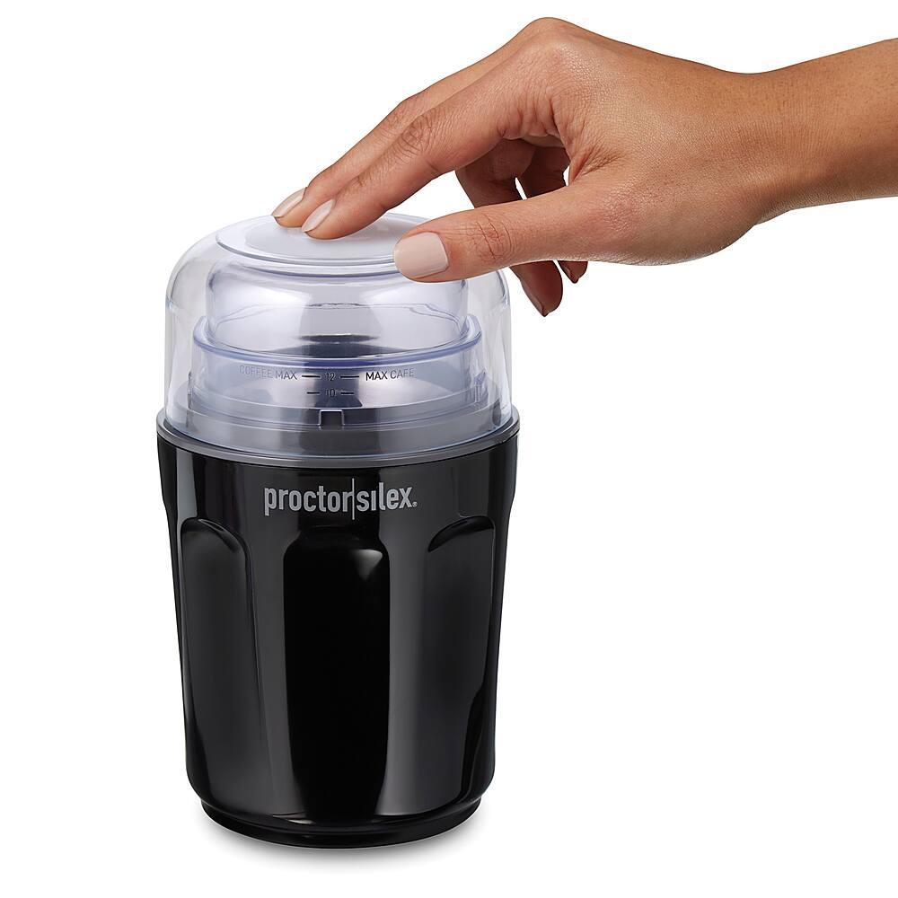 Alt View 14. Proctor Silex - Sound Shield Coffee Grinder - BLACK.