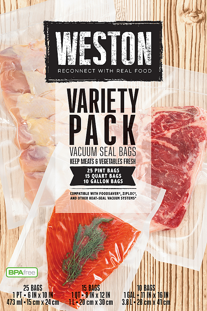 Angle View: Weston - Variety Pack Vacuum Seal Bags - N/A
