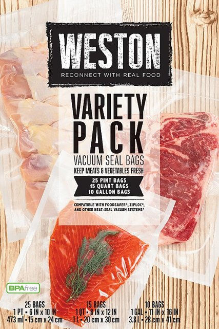 Weston Variety Pack Vacuum Seal Bags N/A 30-0107-W - Best Buy